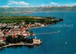Delcampe - Langenargen Bodensee Fliegeraufnahme Teilansicht M. See - Langenargen