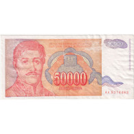 Delcampe - Yougoslavie, 50000 Dinara, TB+ - Yougoslavie
