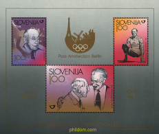 Delcampe - 31041 MNH ESLOVENIA 1998 HOMENAJE AL GIMNASTA LEON STUKELJ - Gymnastik