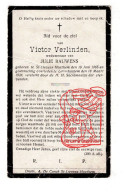 Delcampe - DP Victor Verlinden ° Sint-Lievens-Houtem 1865 † Letterhoutem 1928 X Julie Bauwens - Images Religieuses
