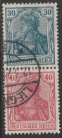 Delcampe - Germania 1921, Combinatie S 19a, Gestempelt/gebraucht/used - Booklets & Se-tenant