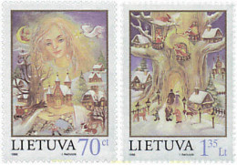 Delcampe - 49585 MNH LITUANIA 1998 NAVIDAD - Hunde