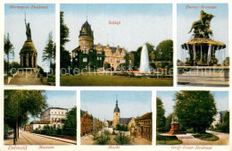 Delcampe - DETMOLD Lippe NRW Hermanns Denkmal Schloss Donop Brunnen Museum Markt Graf Erns - Detmold
