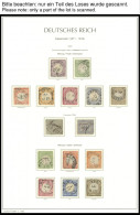 Delcampe - SAMMLUNGEN O, 1872-1918, Gestempelter Sauberer Sammlungsteil Im Leuchtturm Falzlosalbum Mit Vielen Guten Werten, Untersc - Otros & Sin Clasificación