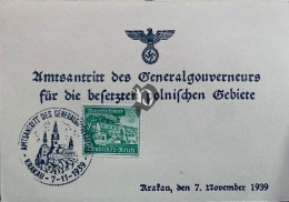 Delcampe - KRAKAU 1939 German Empire, NSDAP, PROPAGANDA Carte Postale, Nazi, 3 Reich,  Allemagne Deutschland - Weltkrieg 1939-45