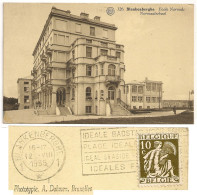 Delcampe - Blankenberghe Normaalschool, Ecole Normale 1935 Timbres 10c, ALBERT 126 Phototypie A Dohmen Bruxelles CPA Cpc - Blankenberge