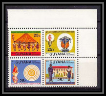 Delcampe - 072 - Guyane (guyana) - Y&t N°1030/1033 (scott 825a) Enseignement (teachers) - Guyane (1966-...)
