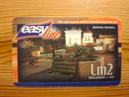 Delcampe - Prepaid Phonecard Malta, Easy Line - Mellieha Gardens - Malta