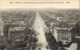 Delcampe - Paris - 8 - Panorama De L'Arc De Triomphe Et L'Etoile CPA - Paris (08)