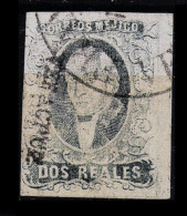 Delcampe - Mexico 1861 2 Reales Plate Variety: Double Transfer On Lower Ornaments. (Plate III, Position 185) - Mexiko