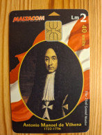 Delcampe - Phonecard Malta - Grand Masters, Antonio Manoel De Vilhena - Malte