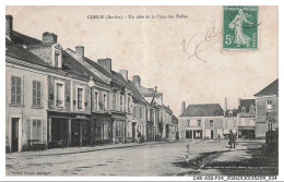 Delcampe - CAR-AIGP24-1014-72 - CONLIE - Un Coté De La Place Des Halles - Conlie