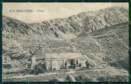 Delcampe - L'Aquila Gran Sasso D'Italia Rifugio Duca Degli Abruzzi PIEGATA Cartolina VK0753 - L'Aquila