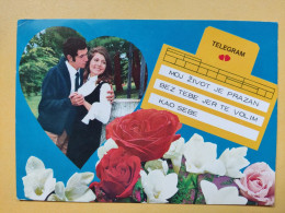 Delcampe - KOV 20-96 - COUPLE, COUPLES, Par, Embraced, Adopté, Abrazado, Ljubav, - Paare