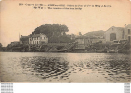Delcampe - 95 - MERY SUR OISE - S07976 - Débris Du Pont De Fer De Méry  à  Auvers - Guerre De 1914 - Mery Sur Oise
