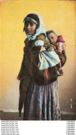 Delcampe - ALGERIE - S06826 - Femme Mauresque - Femme Portant Son Bébé Sur Son Dos - - Femmes
