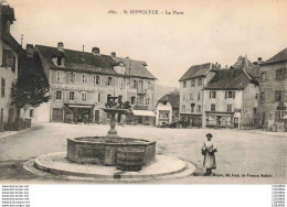 Delcampe - 25 - ST HIPOLYTE - S07747 - La Place - Hôtel De La Coupe D'Or - - Saint Hippolyte