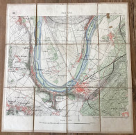 Delcampe - Carte De L’Etat Major - 1887 - POISSY (TRIEL / Yvelines) Environs De Paris - 1/20 000e - Mapas Topográficas