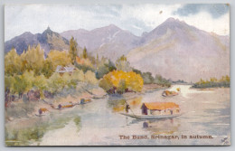 Delcampe - The Bund Srinagar In Autumn Carte Postale Postcard - India