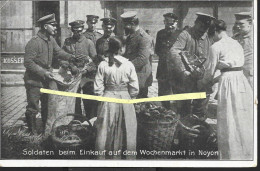 Delcampe - 60 0014 0726 OISE NOYON SOLDATEN WOCHENMARKT  OCCUPATION ALLEMANDE 1916 - Noyon