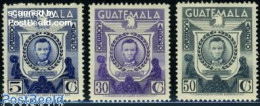 Delcampe - Guatemala 1960 Abraham Lincoln 3v, Mint NH, History - American Presidents - Guatemala