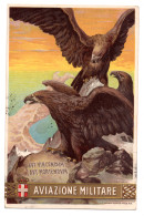 Delcampe - Aviazione Militare - Bella Cartolina Policroma Aquile - Marcophilia (AirAirplanes)