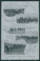 Delcampe - Ravenna Porto Corsini Militari Artiglieria Cartolina QQ9892 - Ravenna