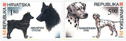Delcampe - 81159 MNH CROACIA 2001 PERROS - Chiens