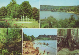 Delcampe - Germany Buckow Markische Schweiz Multi View Park Fountain Lake Beach *YAS783 - Buckow
