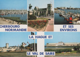 Delcampe - France CHERBOURG Normandie Vues Multiples Port Église Val De Saire #PBD647 - Cherbourg