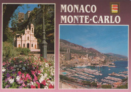 Delcampe - Monaco MONTE-CARLO Monte Carlo Église Sainte Dévote Port Hercule #PBD556 - Moldawien (Moldova)
