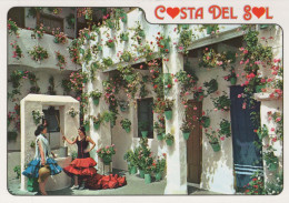 Delcampe - ESPAÑA Torremolinos Patio Andaluz Típico Con Flores Obliterada #PBD541 - Almería