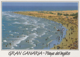 Delcampe - ESPAÑA Playa Del Inglés Islas Canarias Gran Canaria Playa Bañistas #PBD521 - Gran Canaria