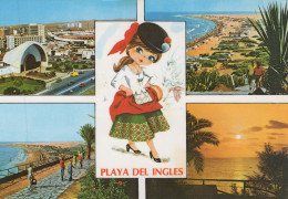 Delcampe - ESPAÑA Playa Del Inglés Gran Canaria Vistas Costeras Y Arquitectura #PBD518 - Gran Canaria