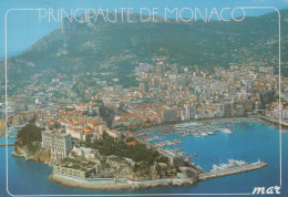 Delcampe - Monaco Ville Principauté Vue Aérienne Port Et Ville #PBD557 - Wirtschaften & Restaurants