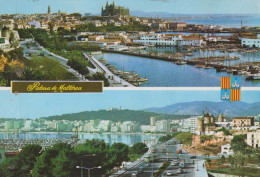 Delcampe - ESPAÑA Palma DE Mallorca Islas Baleares Vista Del Puerto Y Ciudad #PBD508 - Palma De Mallorca
