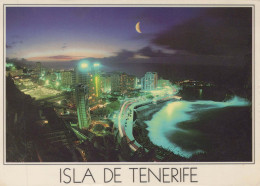 Delcampe - ESPAÑA Puerto De La Cruz Islas Canarias Panorama Nocturno Costero #PBD486 - Tenerife