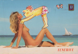 Delcampe - ESPAÑA TENERIFE Humor?stica Mujer Desnuda Sin Circular Unposted #PBD474 - Tenerife