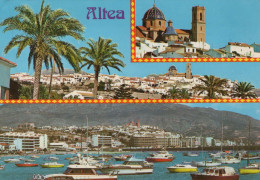 Delcampe - ESPAÑA Altea Vista Panorámica Puerto Y Cúpula #PBD453 - Alicante