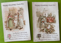 Delcampe - 5 Chromos Chocolat D'Aiguebelle. Ordres Militaires - Aiguebelle