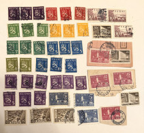 Delcampe - LOT DE 46 TIMBRES OBLITERES FINLANDE - Sammlungen