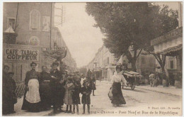 Delcampe - 84 - ORANGE - Pont Neuf Et Rue De La République, Café, Coiffeur - Orange