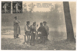 Delcampe - CHAVILLE. Au Bord De L'étang De L'Ursine. Cabaret Champêtre. (REPRODUCTION) - Chaville