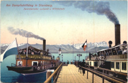 Delcampe - Starnberger See, Mit Dampfer Luitpold Und Wittelsbach Am Steg - Starnberg