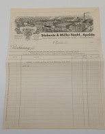 Delcampe - C7518/ Rechnung Stieberitz & Müller Nachf. Apolda  Ca.1910 - Autres & Non Classés