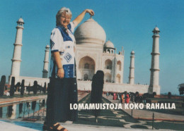 Delcampe - India Agra Suomi Intia Taj Mahal Arkkitehtuuri Forex Mainoskortti #PBX431 - Indien