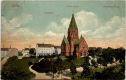 Delcampe - Görlitz, Lesehalle, Lutherkirche, Dresdener Platz - Görlitz
