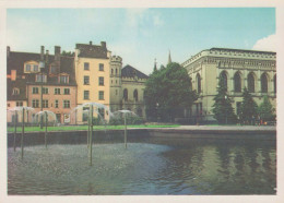 Delcampe - Latvia Rīga Riga Square At The State Philharmonic Society With Scenic #PBX380 - Lettland