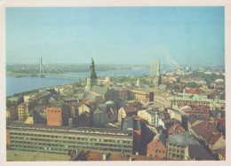 Delcampe - Latvia Rīga City Panorama With Vansu Bridge Over Daugava River #PBX381 - Lettland