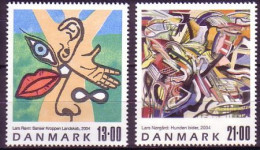Delcampe - Dänemark Mi.Nr. 1381-82 Zeitgenössische Kunst (2 Werte) - Otros & Sin Clasificación